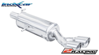 Zadní tlumič koncovkou výfuku 2 x průměru 80 X-RACE Inoxcar racing PE308.01.XR80