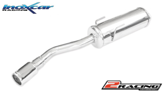 Zadní sportovní výfuk z nerezové oceli s koncovkou o průměru 80 Inoxcar racing PE309.03.80