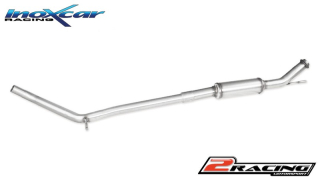 Central pipe společně ss tlumiče (For the assembly on original Zadní s tlumiče or společně sour produtc PERCZ.05 / 01 / 02 order separately the adapter AD.RCZ.02) Inoxcar racing TCSRCZ
