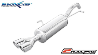 Zadní tlumič koncovkou výfuku 2 x průměru 80 X-RACE (For the assembly on original central pipe or společně sour produtc TCRCZ / TCSRCZ order separately the adapter AD.RCZ.02) Inoxcar racing PERCZ.01.XR80
