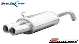 Zadní tlumič koncovkou výfuku 2 x průměru 80 Inoxcar racing OVRE.01.80