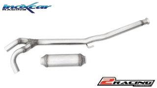 Central pipe společně ss tlumiče (the central pipe is sold společně sseparately s tlumiče)(For the installation on the original Zadní s tlumiče it is necessary to separately order the adapter AD.CLIO2.03) Inoxcar racing TCCLIOBS