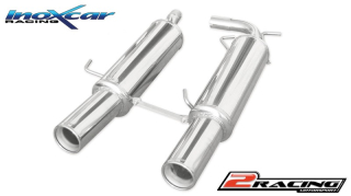 Central Zadní výfuk z nerezové oceli s koncovkou 2 x průměru 102 Inoxcar racing RECL.14.102