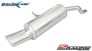 Zadní výfuk z nerezové oceli s koncovkou Oválná 120x80 mm - it is necessary to cut before the last s tlumiče Inoxcar racing RECL.27.120