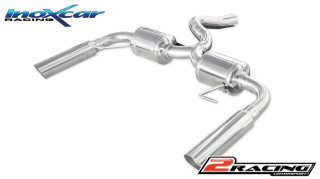 Stainless steel 2 Zadní s tlumiče společně stail pipe průměru 80 Racing L+R - it is necessary to cut before the last s tlumiče Inoxcar racing RECL.30.80RA