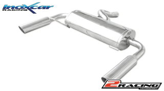 Zadní sportovní výfuk z nerezové oceli s koncovkou průměr 80 Racing L+R - it is necessary to cut before the last s tlumiče Inoxcar racing RECL.26.RA