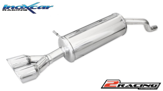 Zadní tlumič koncovkou výfuku 2 x průměru 80 X-RACE Inoxcar racing RECL.35.XR80
