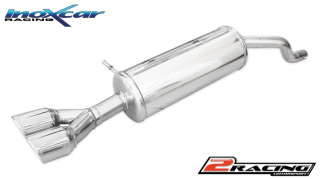 Zadní tlumič koncovkou výfuku 2 x průměru 80 X-RACE Inoxcar racing RECL.38.XR80