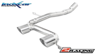 Zadní bez s tlumiče společně send central pipe 2 x průměru 80 Racing Inoxcar racing REME.11.80R