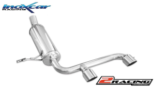Zadní s tlumiče společně send central pipe 2 x průměru 80 Racing Inoxcar racing REME.21.RA