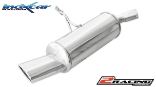 Zadní výfuk z nerezové oceli s koncovkou Oválná 120x80 mm Inoxcar racing REME.18.120