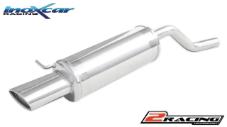 Zadní tlumič s oválnou koncovkou výfuku 120x80 mm Inoxcar racing RETW.02.120