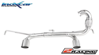 Zadní výfuk bez tlumiče s koncovkou průměr 80 Racing P+L Inoxcar racing RETW.06.RA