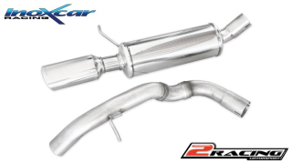 Zadní výfuk z nerezové oceli s koncovkou Oválná 120x80 mm Inoxcar racing SELE.08.120