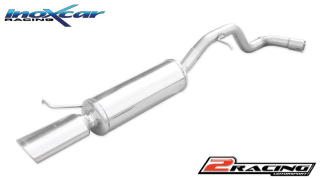 Zadní výfuk z nerezové oceli s koncovkou Oválná 120x80 mm Inoxcar racing SELE.05.120