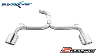 Zadní bez s tlumiče společně skoncovka Oválná 150x105 OBLIQUO P+L Inoxcar racing SELE.20.150