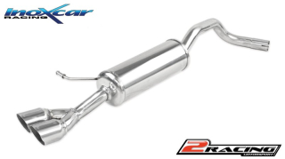 Zadní tlumič koncovkou výfuku 2 x průměru 80 Racing Inoxcar racing SKFA.04.RA