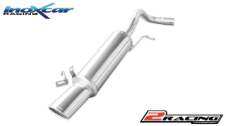 Zadní tlumič s oválnou koncovkou výfuku 120x80 mm Inoxcar racing SKFA.02.120