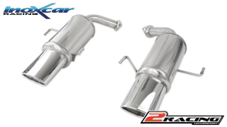 Zadní výfuk z nerezové oceli s koncovkou Oválná 150x105 OBLIQUE L+R Inoxcar racing SUTR.01.150