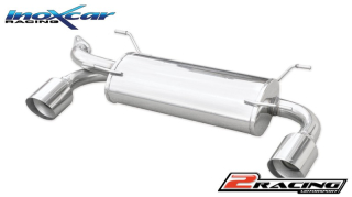 Zadní sportovní výfuk z nerezové oceli s koncovkou průměr 102 Racing P+L Inoxcar racing SUBRZ.01.102R