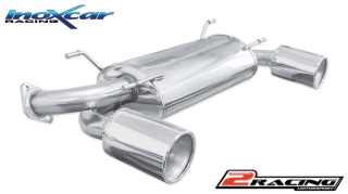 Zadní sportovní výfuk z nerezové oceli s koncovkou o průměru 120 MEGA P+L Inoxcar racing SUBRZ.01.120M
