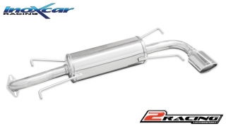 Zadní výfuk z nerezové oceli s koncovkou Oválná 120x80 mm Inoxcar racing SUIM.21.120