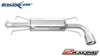 Zadní sportovní výfuk z nerezové oceli s koncovkou o průměru100 X-RACE Inoxcar racing SUIM.22.XR10