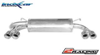 Zadní tlumič koncovkou výfuku 2 x průměru 80 X-RACE P+L Inoxcar racing SUIM.23.XR80