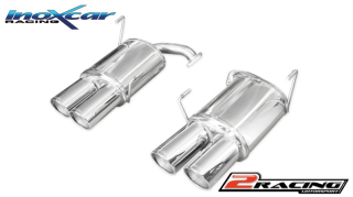 Zadní tlumič koncovkou výfuku 2 x průměru 100 X-RACE P+L Inoxcar racing SUIM.27.XR10