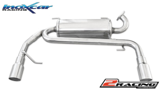 Zadní tlumič s koncovkou průměr 80 Racing P+L Inoxcar racing SUSW.01.RA
