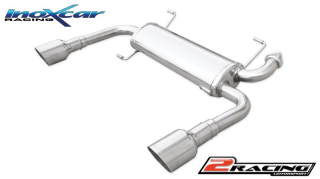 Zadní sportovní výfuk z nerezové oceli s koncovkou průměr102 Racing P+L Inoxcar racing SUSW.02.10RA