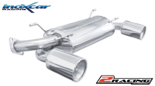 Zadní tlumič s koncovkou o průměru 120 MEGA DX+SX Inoxcar racing TOGT.01.120M