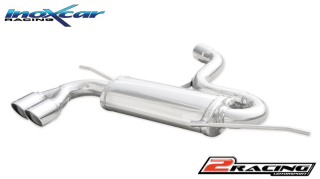 Zadní tlumič koncovkou výfuku 2 x průměru 80 X-RACE Inoxcar racing WGO.10.XR80