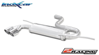 Zadní tlumič koncovkou výfuku 2 x průměru 80 X-RACE Inoxcar racing WGO.43.XR80
