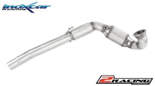 Nerezový výfuk místo katalizátoru společně ssport metal cat. 100 CPSI Inoxcar racing AFGTI.03CAT.100