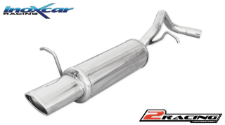 Zadní výfuk z nerezové oceli s koncovkou Oválná 120x80mm Inoxcar racing WPO.09.120
