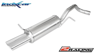 Zadní výfuk z nerezové oceli s koncovkou Oválná 120x80mm Inoxcar racing WPO.12.120