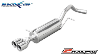 Zadní tlumič koncovkou výfuku 2 x průměru 80 Inoxcar racing WPO.18.D80