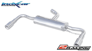 Zadní sportovní výfuk z nerezové oceli s koncovkou o průměru 80 L+R Inoxcar racing WSCI.04.80