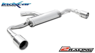 Zadní sportovní výfuk z nerezové oceli s koncovkou o průměru102 L+R Inoxcar racing WSCI.04.102