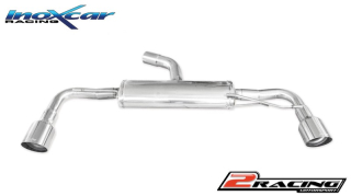 Zadní sportovní výfuk z nerezové oceli s koncovkou průměr102 Racing L+R Inoxcar racing WSCI.04.102R
