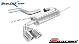 Zadní výfuk z nerezové oceli s koncovkou 2 x průměru 80 X-RACE Inoxcar racing WSCI.05.XR80
