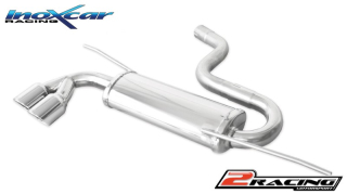 Zadní tlumič koncovkou výfuku 2 x průměru 80 X-RACE Inoxcar racing WSCI.02.XR80