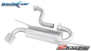 Zadní s tlumiče společně sfinal exit Oválná 120x80 OBLIQUE Inoxcar racing WSCI.03.SB