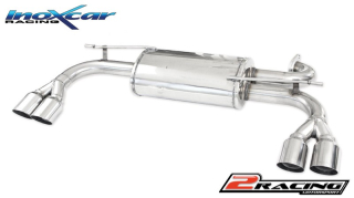 Zadní tlumič koncovkou výfuku 2 x průměru 76 Racing P+L Inoxcar racing HYGEN.02.RA