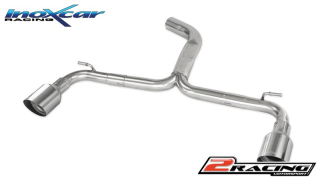 Zadní výfuk bez tlumiče s koncovkou průměr 102 Racing P+L Inoxcar racing WGO.66.102R