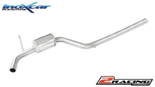 Central pipe společně ss tlumiče (1 s tlumiče) (For the installation on the original Zadní s tlumiče it is necessary to separately order the adapter AD.GOLF7.01) Inoxcar racing TCVW.14.01S