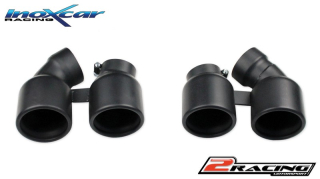 koncovka 2 x průměru 90 Black Ceramic P+L - compatible společně sOV911.02 - VALV.911.01 and společně soriginal system Inoxcar racing 911.90CBLACK