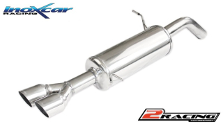 Zadní tlumič koncovkou výfuku 2 x průměru 80 Racing Exclusion the original valve. To avoid the valve control warning light, we suggest the ECU remapping or the installation of the emulator (cod EM.FIESTA). Inoxcar racing FOFI.29.RA