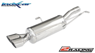 Zadní výfuk z nerezové oceli s koncovkou 2 x průměru 80 Racing Inoxcar racing PERCZ.03.RA